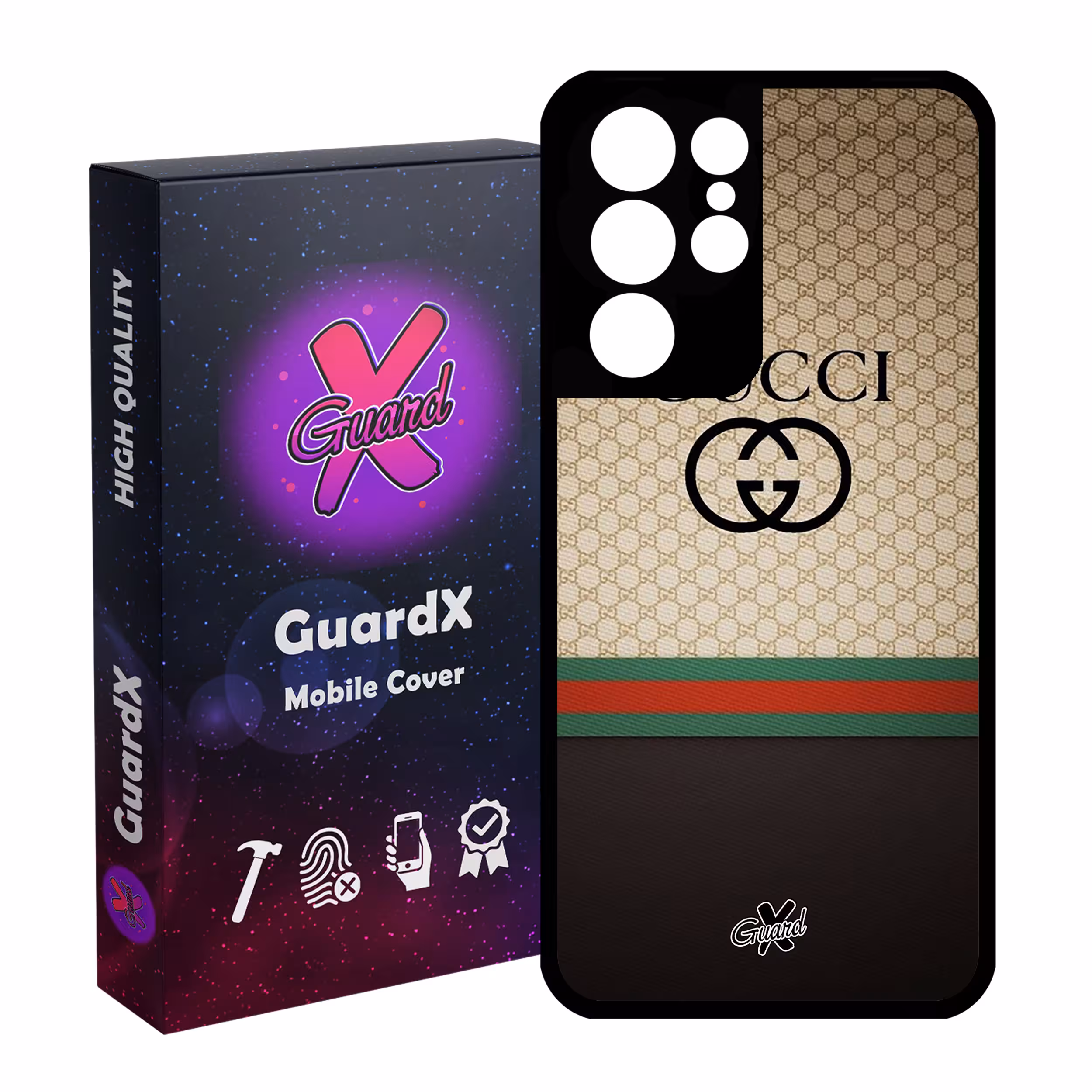 کاور گارد ایکس طرح Gucci مدل Glass10215 مناسب برای گوشی موبایل سامسونگ Galaxy S21 Ultra