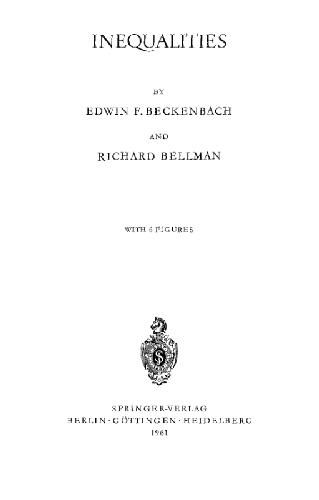 خرید و دانلود نسخه کامل کتاب Inequalities