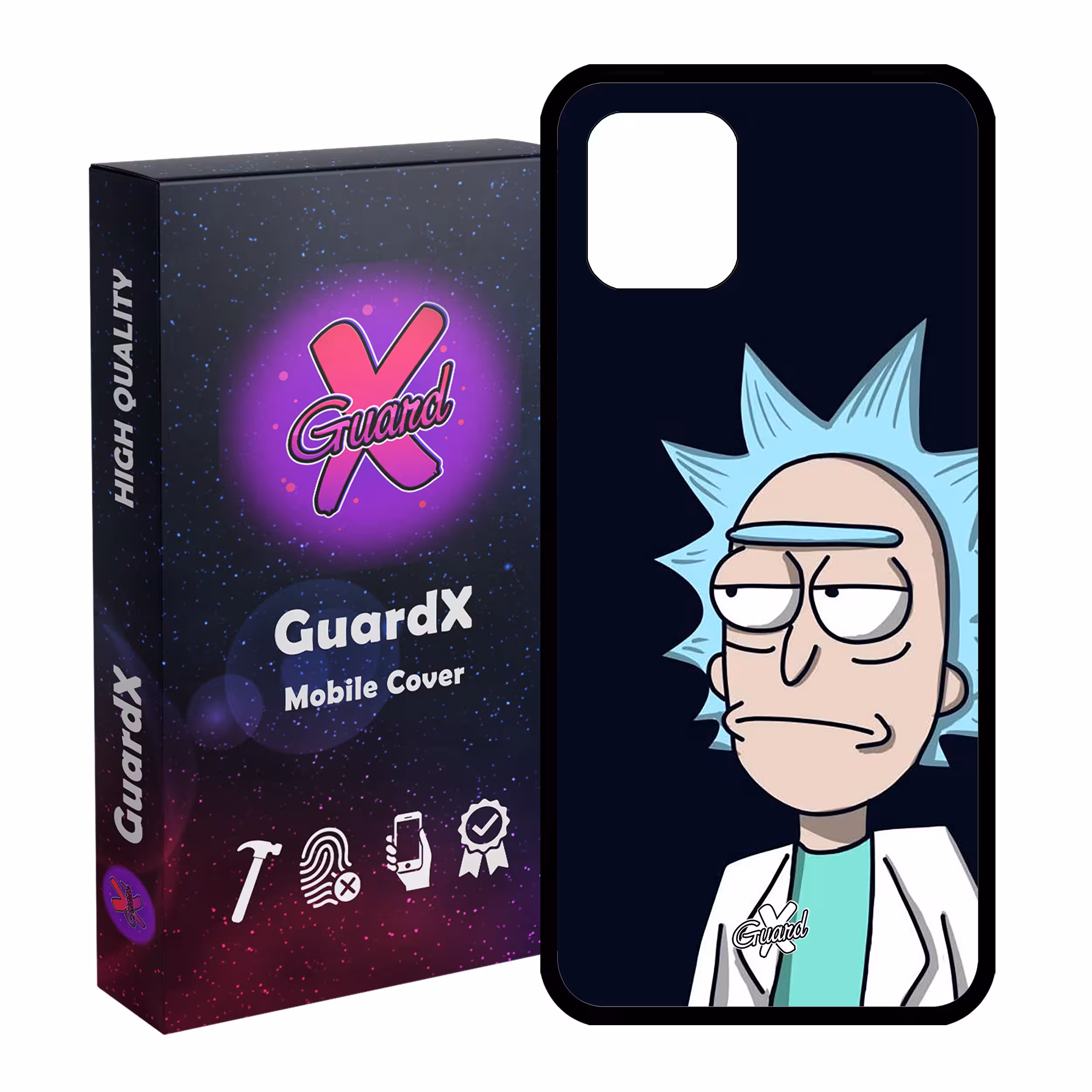کاور گارد ایکس طرح Rick and Morty مدل Glass10030 مناسب برای گوشی موبایل سامسونگ Galaxy Note 10 Lite