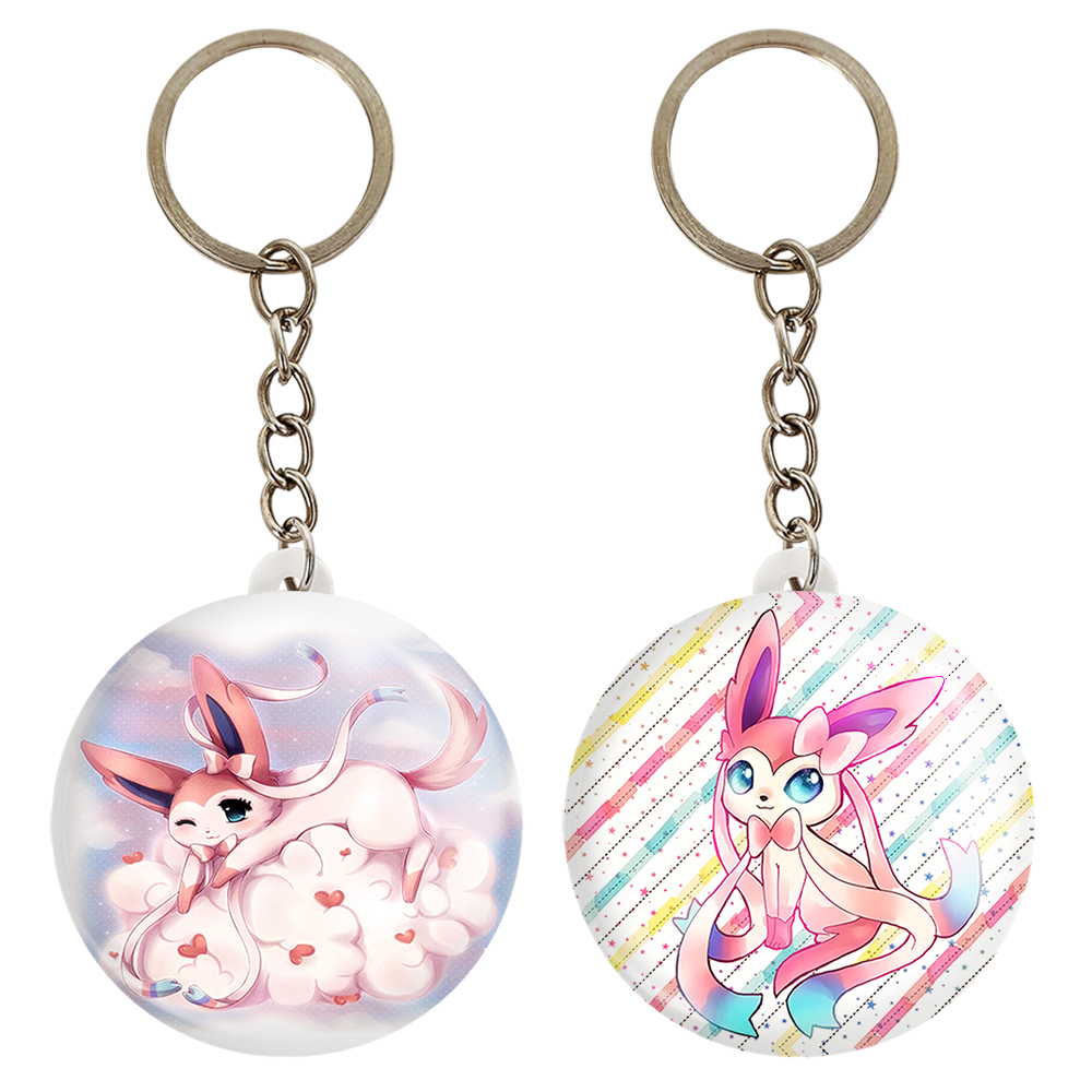 جاکلیدی خندالو مدل سیلوئون انیمه پوکمون کد 1733717343 مجموعه 2 عددی