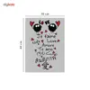 تابلوی ونسونی طرح Love In Many Language سایز 30x40