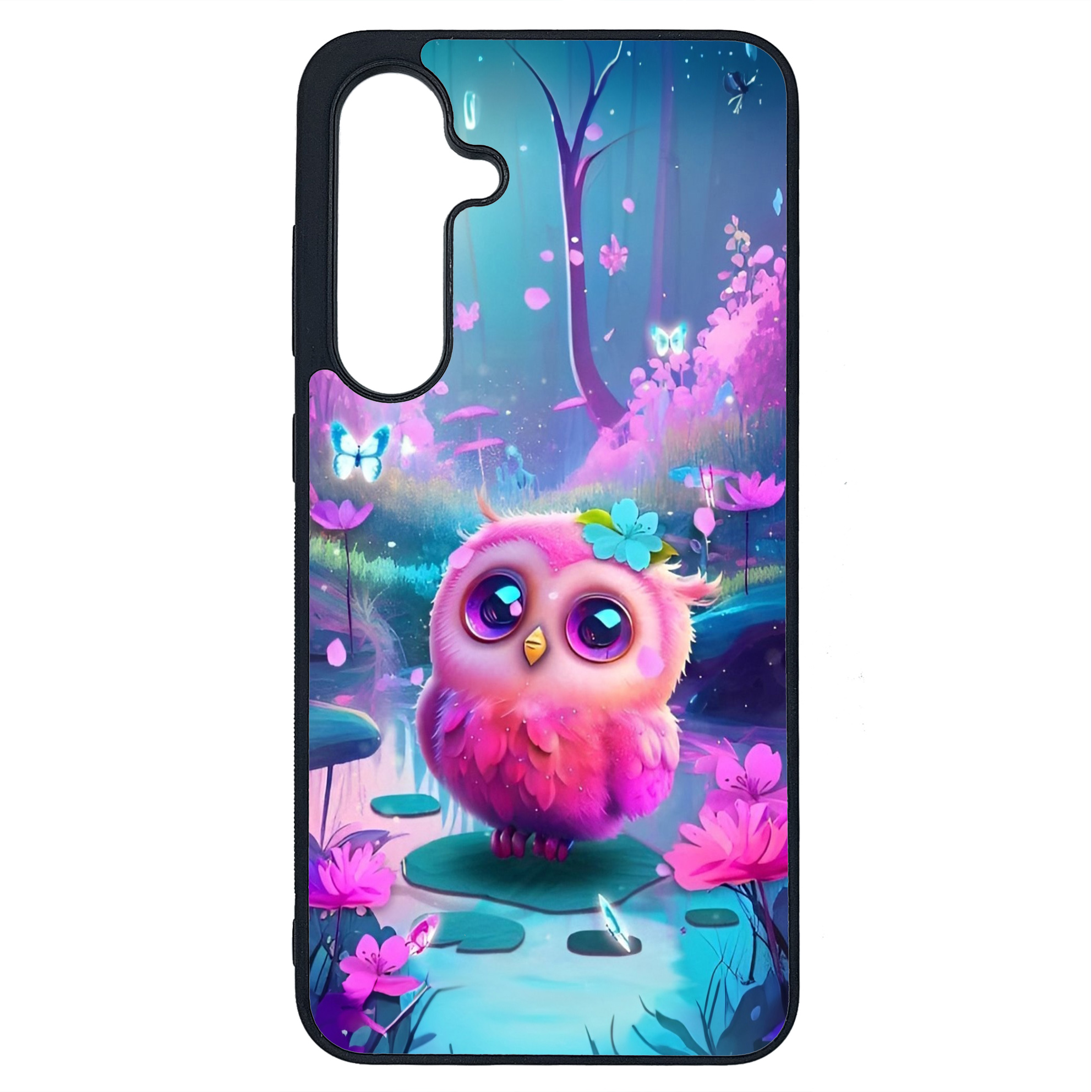 کاور طرح بچه جغد کد G-208 مناسب برای گوشی موبایل سامسونگ Galaxy S24 FE | دیجی قاب دونی