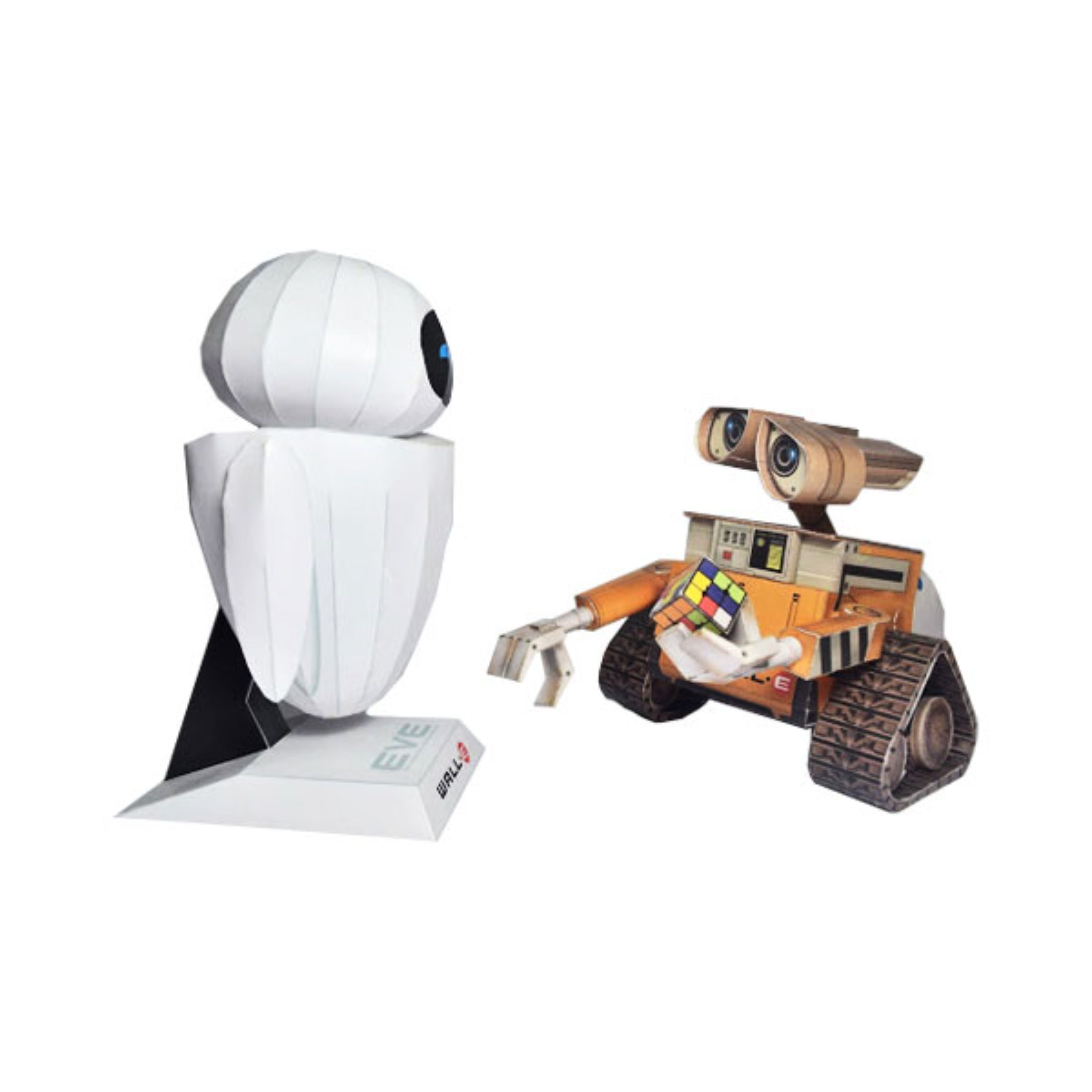 اکشن فیگور مقوایی مدل کاردستی ساختنی طرح وال ای و ایوا