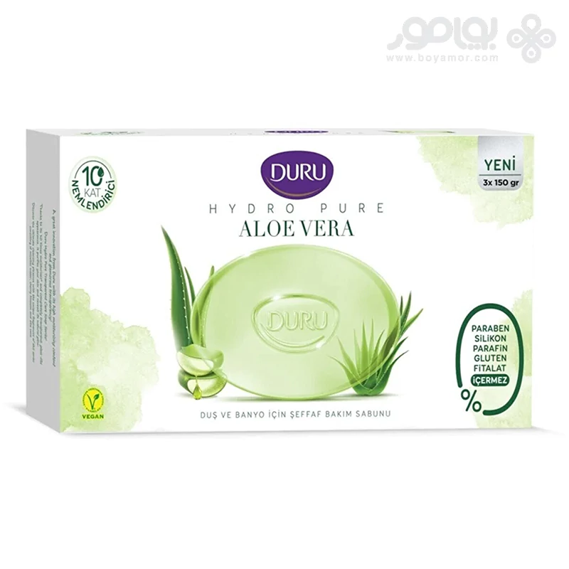 صابون دورو مدل HYDRO PURE رایحه آلوئه ورا بسته 3 عددی