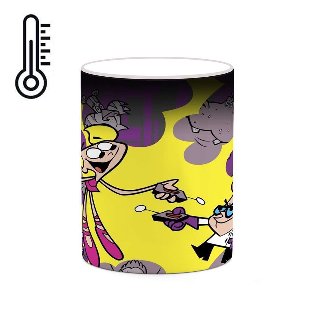 ماگ حرارتی کاکتی طرح کارتون Dexter Laboratory مدل mgh22454
