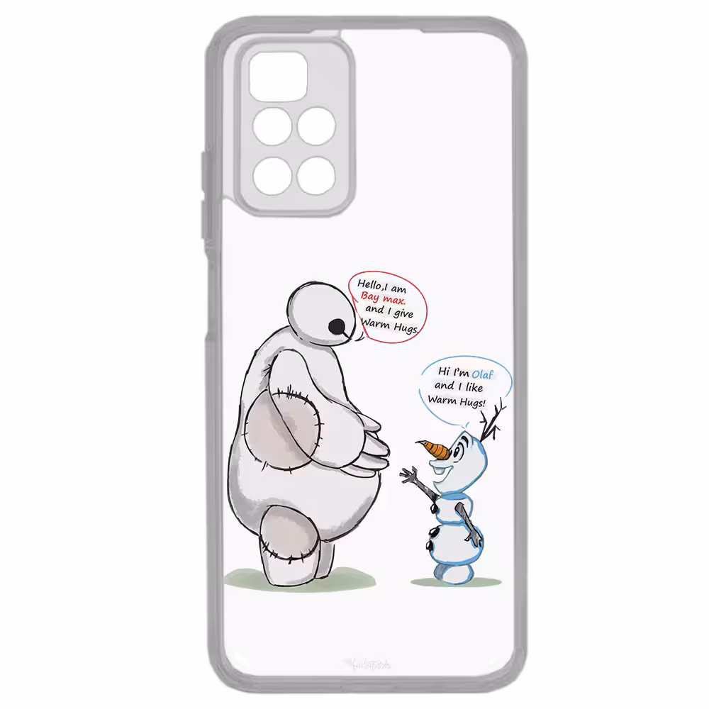 کاور طرح Olaf &amp; Baymax مناسب برای گوشی موبایل شیائومی Redmi 10