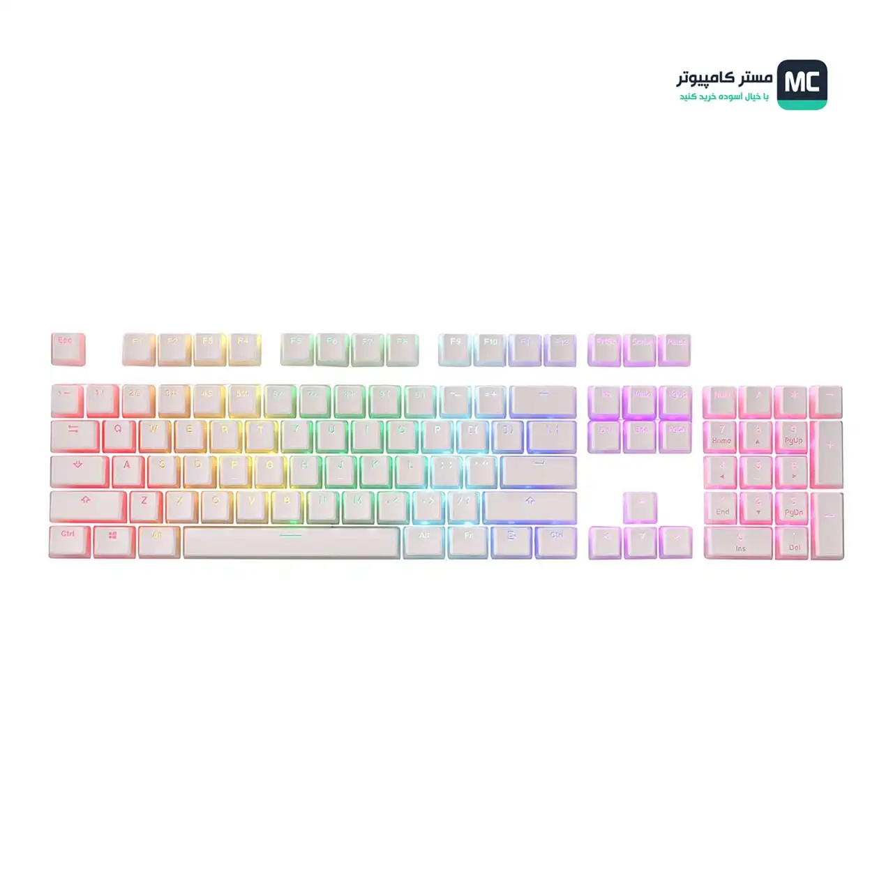 قیمت و خرید مجموعه کامل کلید کیبورد مکانیکال ردراگون A130 White