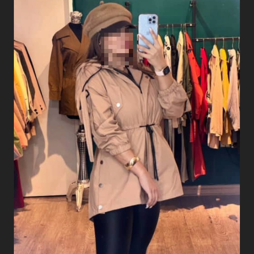 بارونی کوتاه کمرگتدار سایزبندی 36تا46