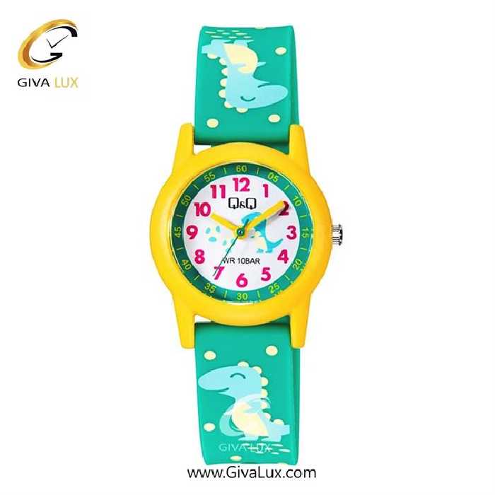 ساعت مچی اورجینال کیو اند کیو بچه گانه زرد | سبز | سفید | کد رفرنس V22A023VY
