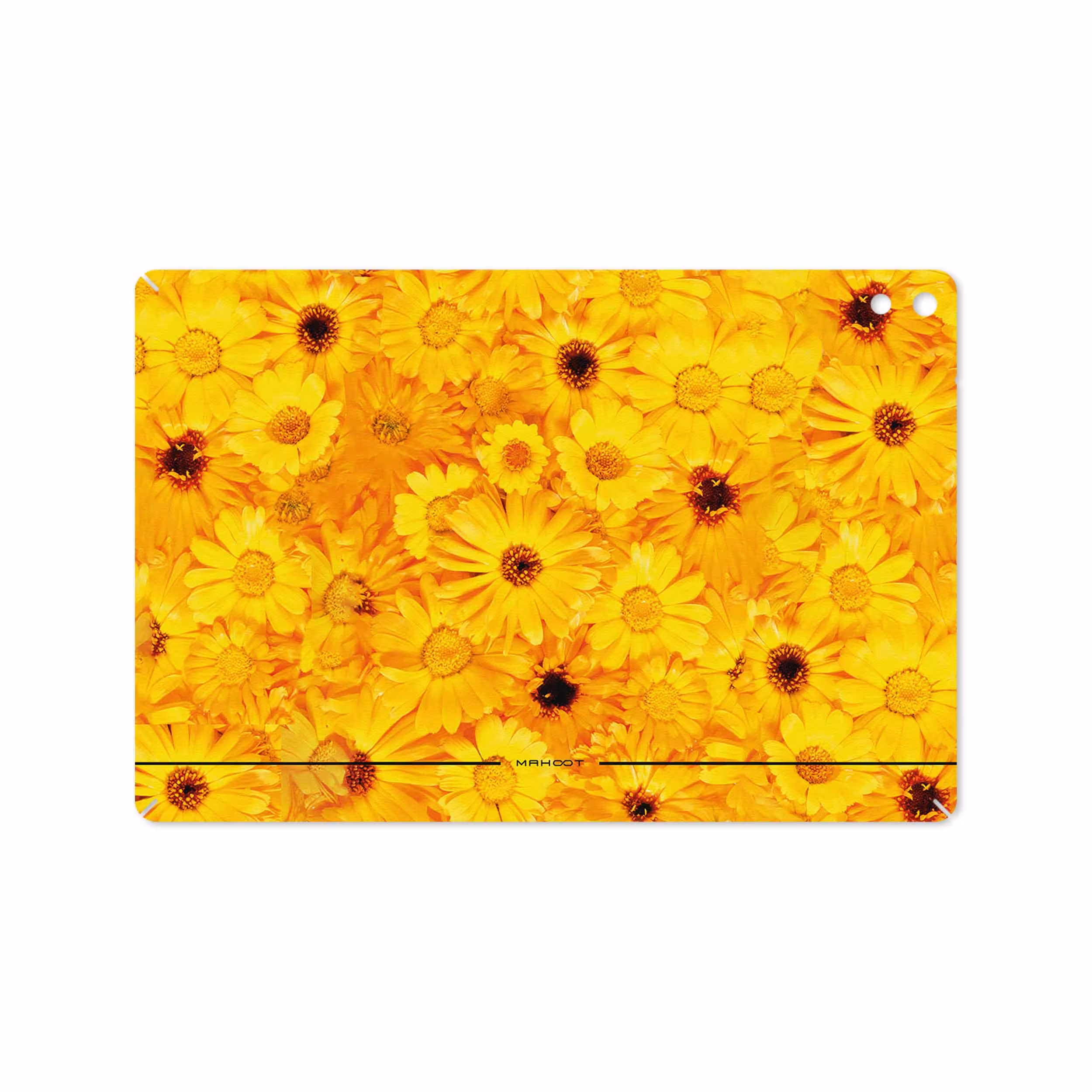 برچسب پوششی ماهوت مدل Yellow-Flower مناسب برای تبلت اچ تی سی Nexus 9 2014