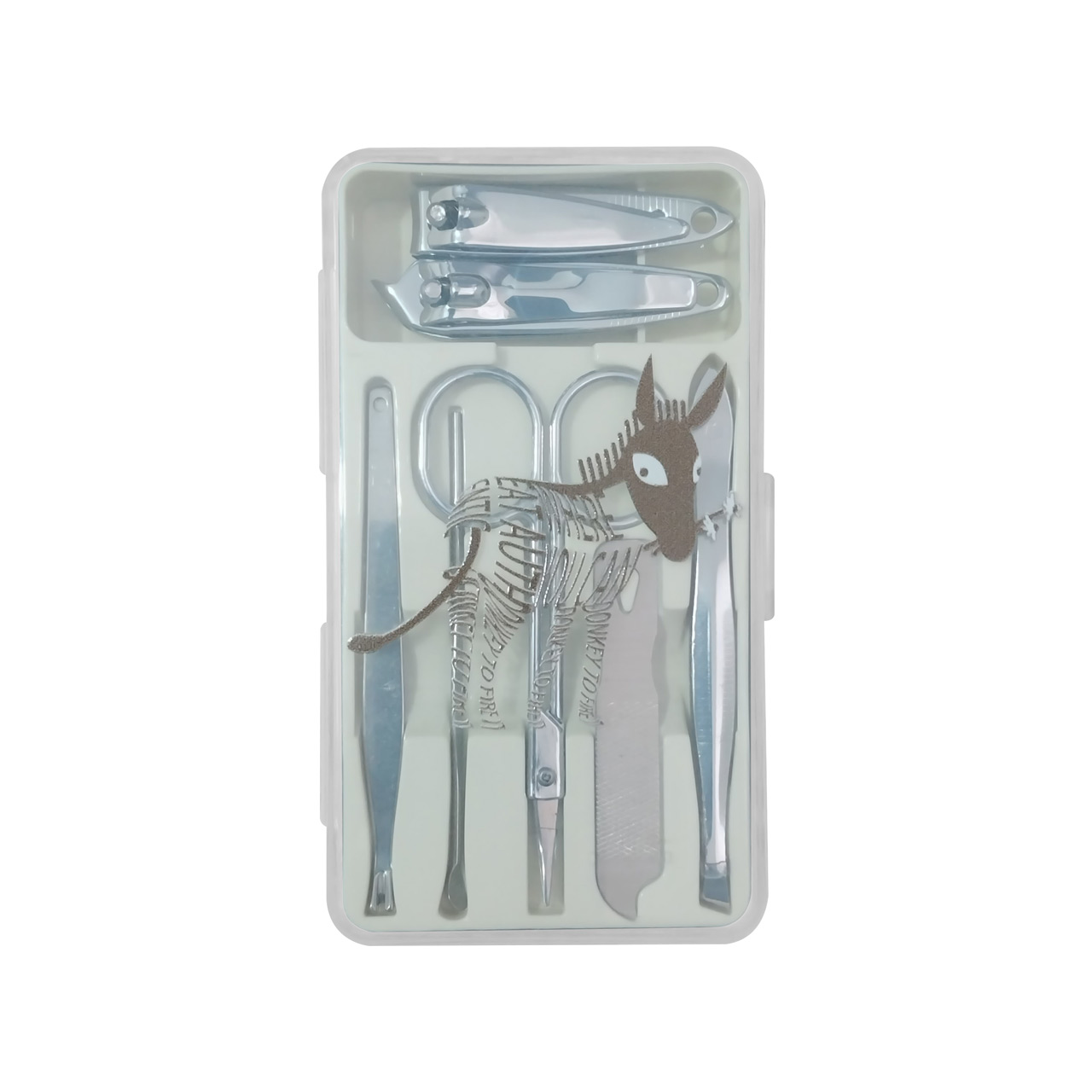 ست مانیکور مدل zebra مجموعه 7 عددی