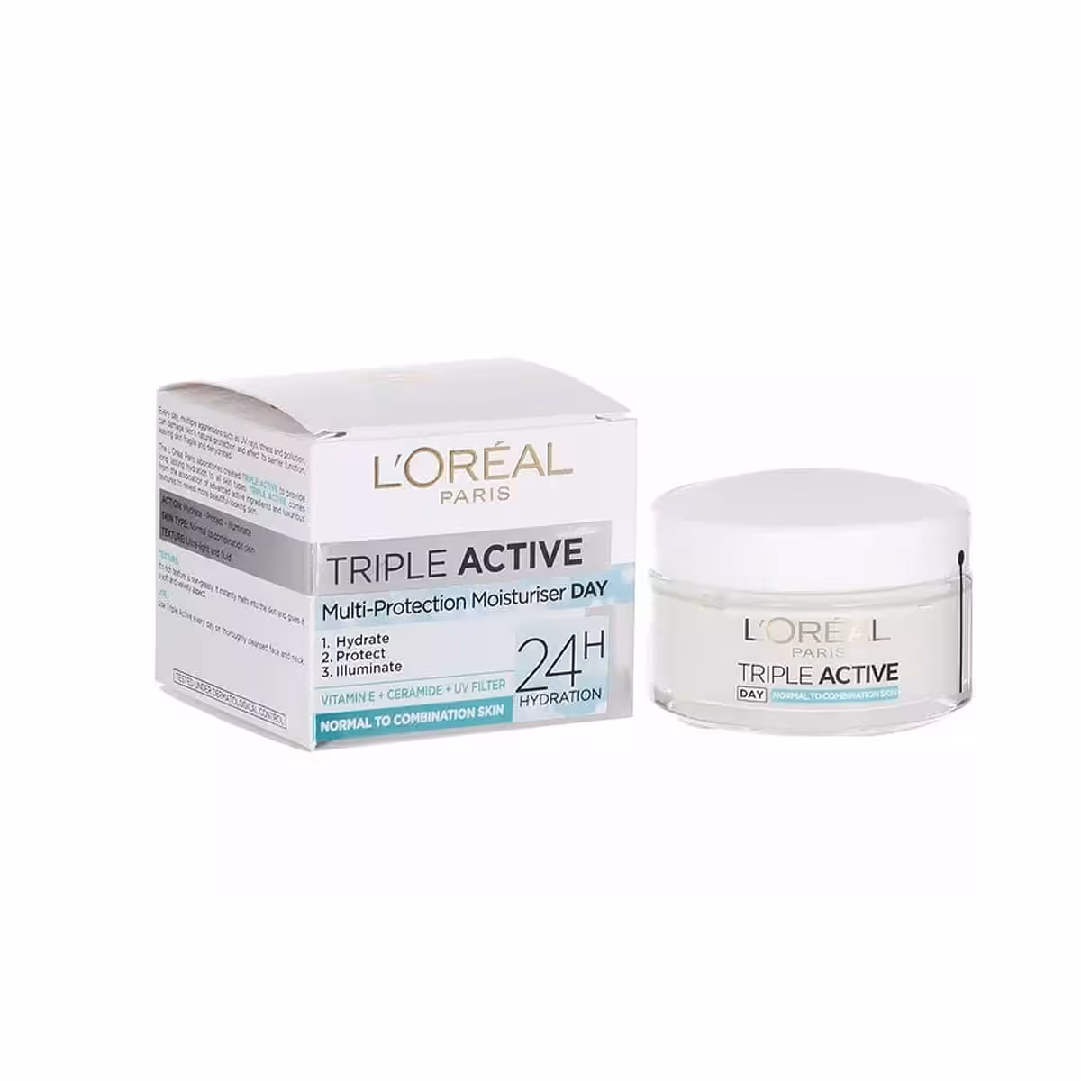 کرم روز لورال آبرسان پوست نرمال و مختلط تریپل اکتیو Loreal