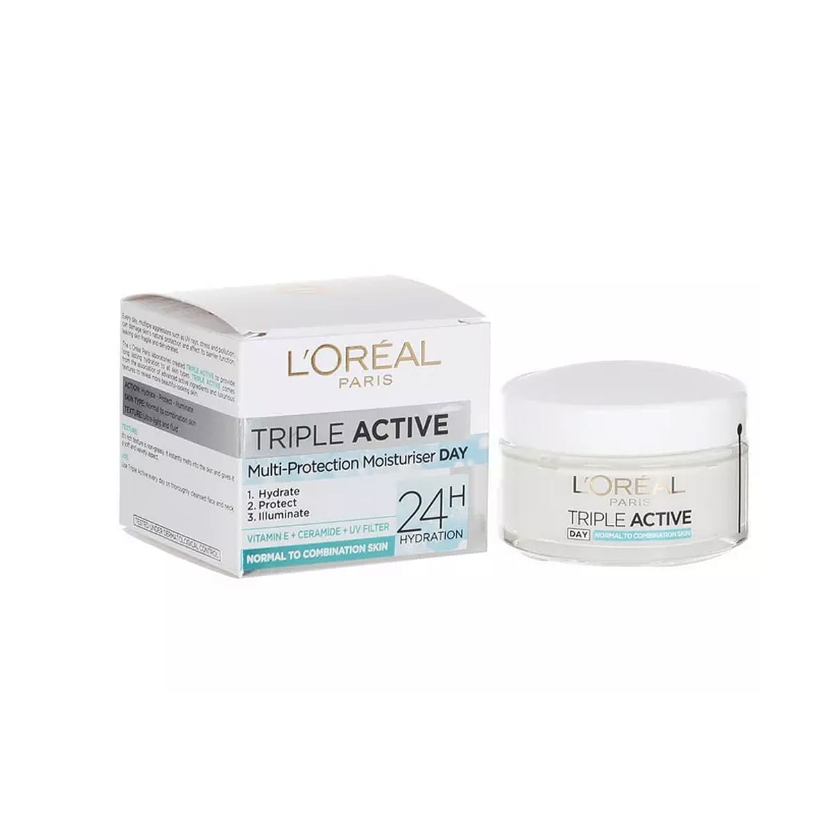 کرم روز لورال آبرسان پوست نرمال و مختلط تریپل اکتیو Loreal