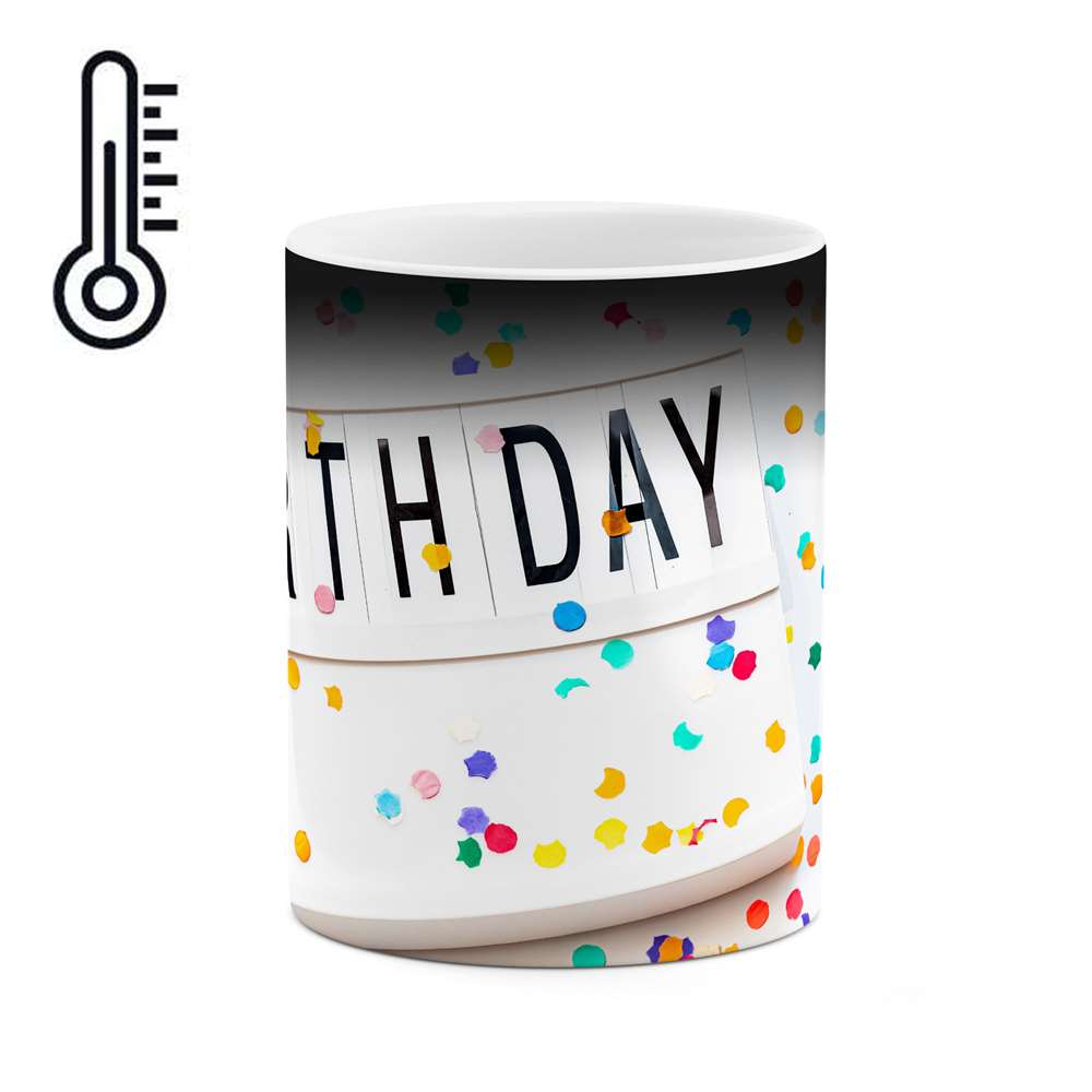 ماگ حرارتی طرح تولد مبارک مدل mgph11340