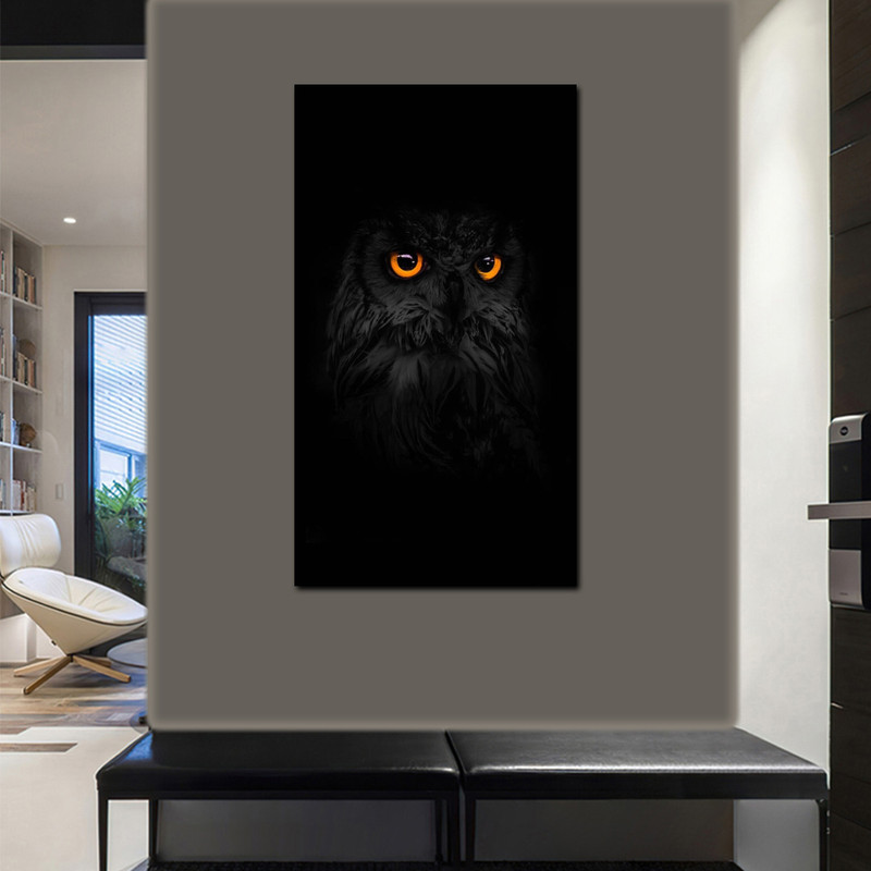 تابلو شاسی مدل دکوراتیو طرح جغد کد 07 | دنیای قاب