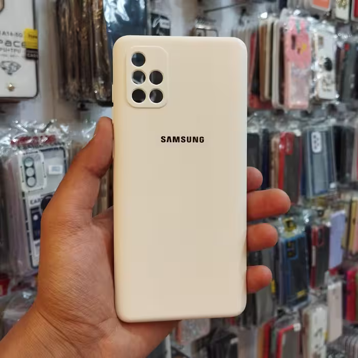 گارد - کاور - قاب سیلیکونی ژله ای رنگ سفید مناسب سامسونگ Samsung Galaxy A71 (a71)