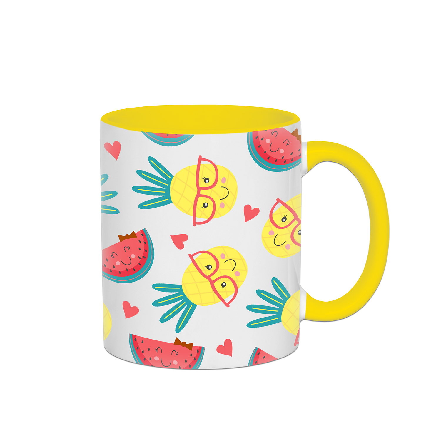 ماگ طرح آناناس و هندوانه کد 1074