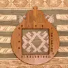 گلیم دستباف کناره طول 1.7 متر فرش چمن رخ مدل سفره کردی کد 261303