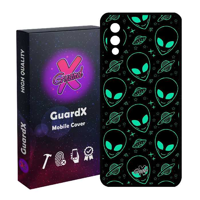 کاور گارد ایکس طرح Alien مدل Glass10200 مناسب برای گوشی موبایل سامسونگ Galaxy A02 / M02