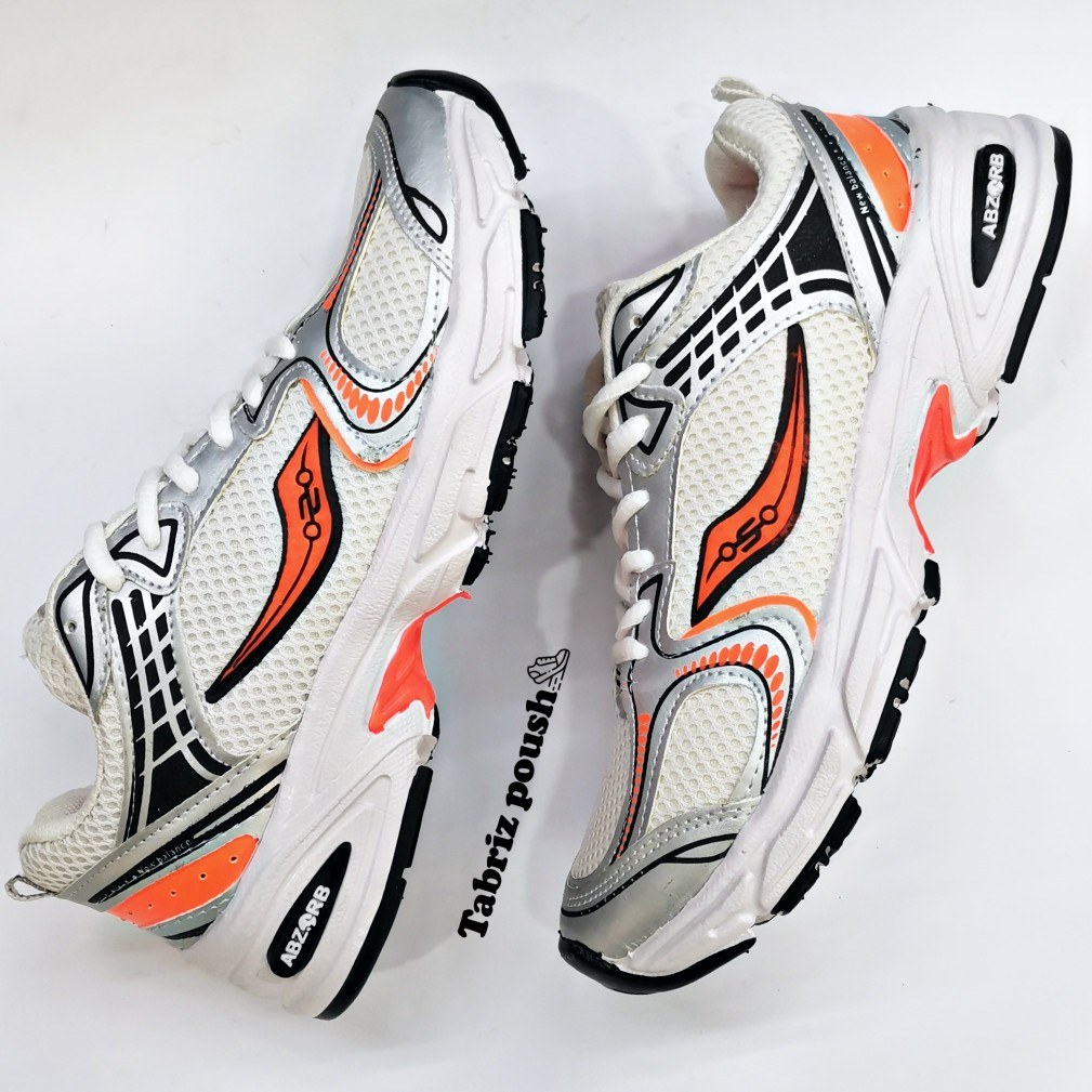 کفش راحتی های کپی ساکونی سفید نارنجی طبی   تبریز پوش