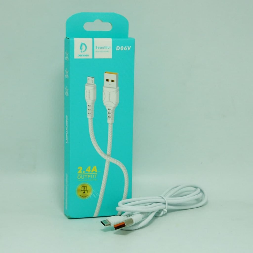 کابل تبدیل USB به microUSB دنمن مدل D06V طول 1 متر فست شارژ