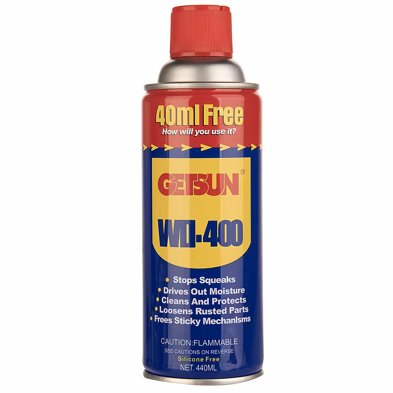 اسپری روان کننده و زنگ بر گتسان مدل WD-400 حجم 440 میلی لیتر