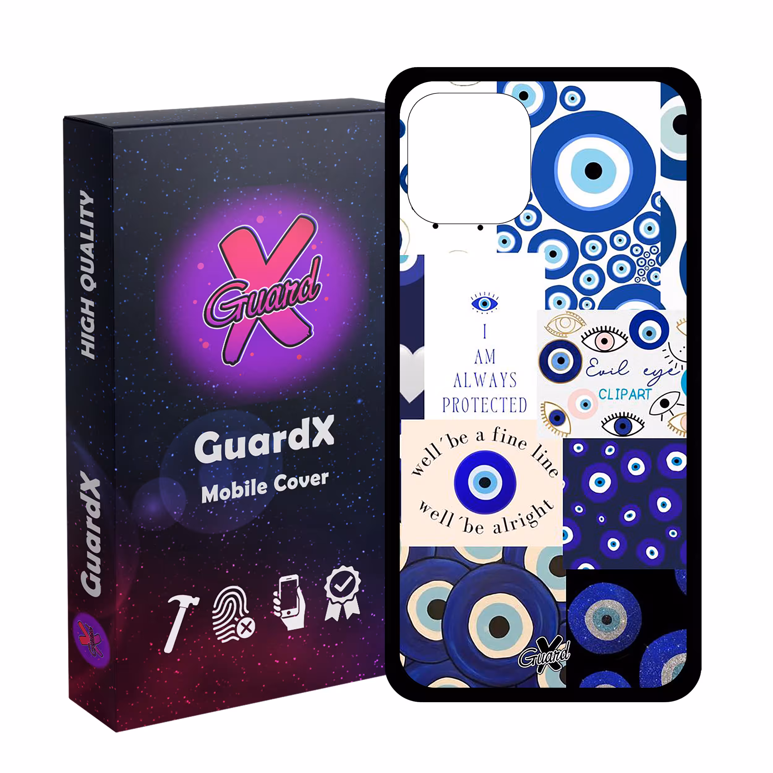 کاور گارد ایکس طرح چشم نظر مدل Glass10430 مناسب برای گوشی موبایل اپل iPhone 11 Pro