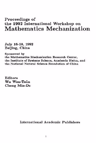 خرید و دانلود نسخه کامل کتاب Proceedings 1992 Int. Workshop on Mathematics Mechanization