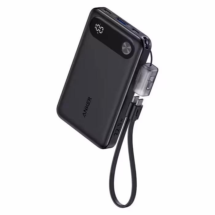 پاوربانک انکر مدل A1257 ظرفیت 10000 میلی آمپر ساعت به همراه کابل USB-C | کالا مکس