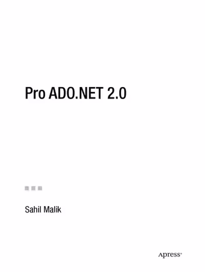 خرید و دانلود نسخه کامل کتاب Pro ADO.NET 2.0
