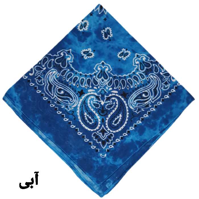 دستمال سر و گردن مدل ترمه آبرنگی کد Rokh130