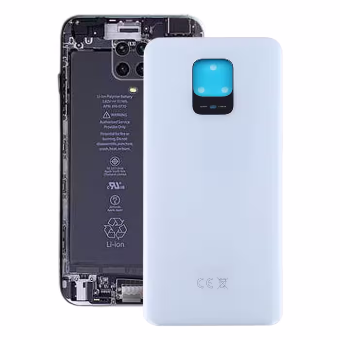 درب پشت شیائومی Back Cover Xiaomi Redmi Note 9 Pro, White