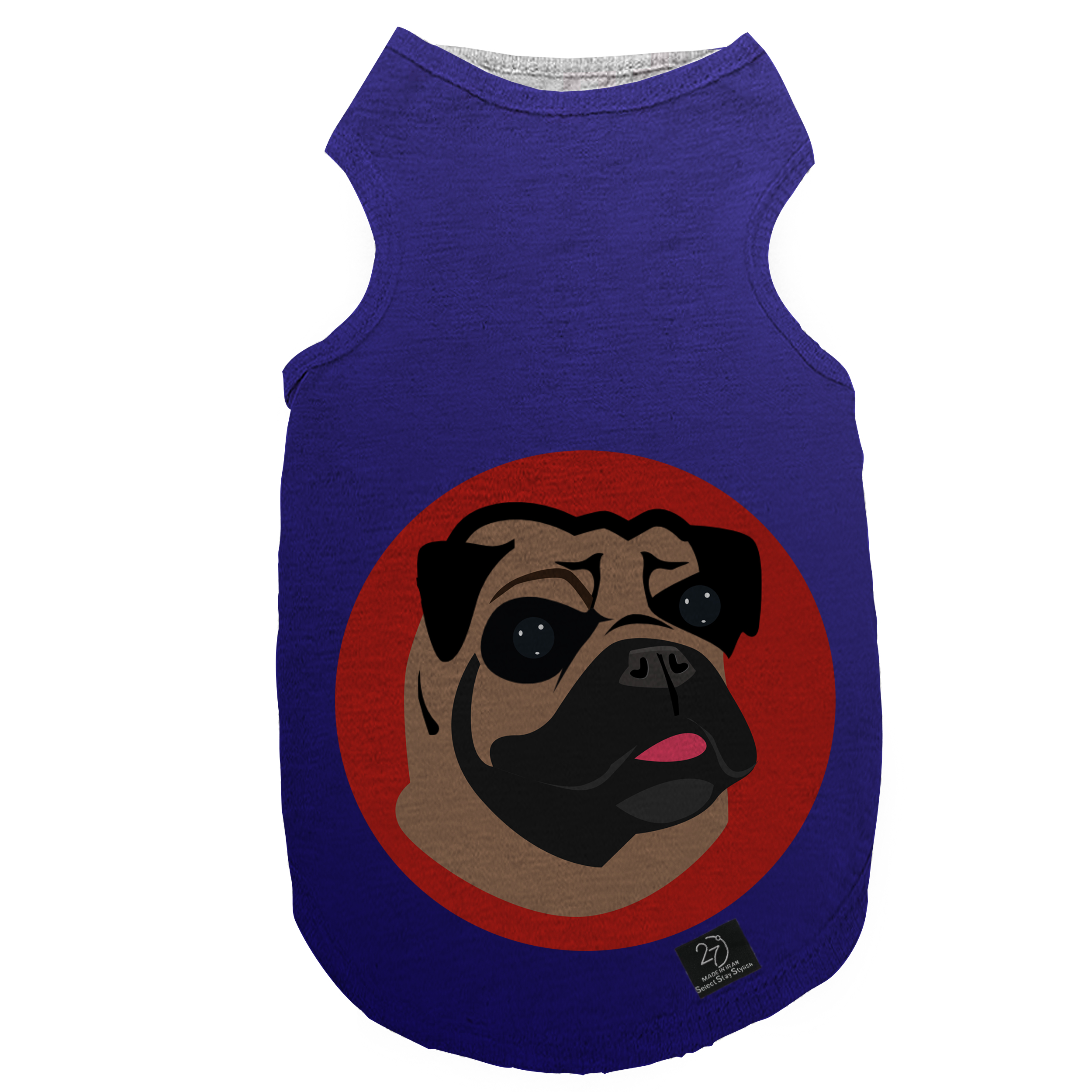 لباس سگ و گربه 27 طرح BULLDOG کد J13 سایز L
