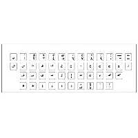 برچسب حروف فارسی کیبورد کد 002