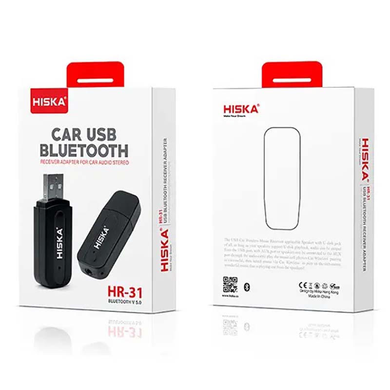 گیرنده بلوتوث ماشین هیسکا Hiska Car USB HR31