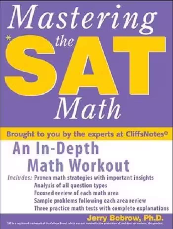 کتاب Mastering the SAT Math  تسلط بر ریاضیات SAT