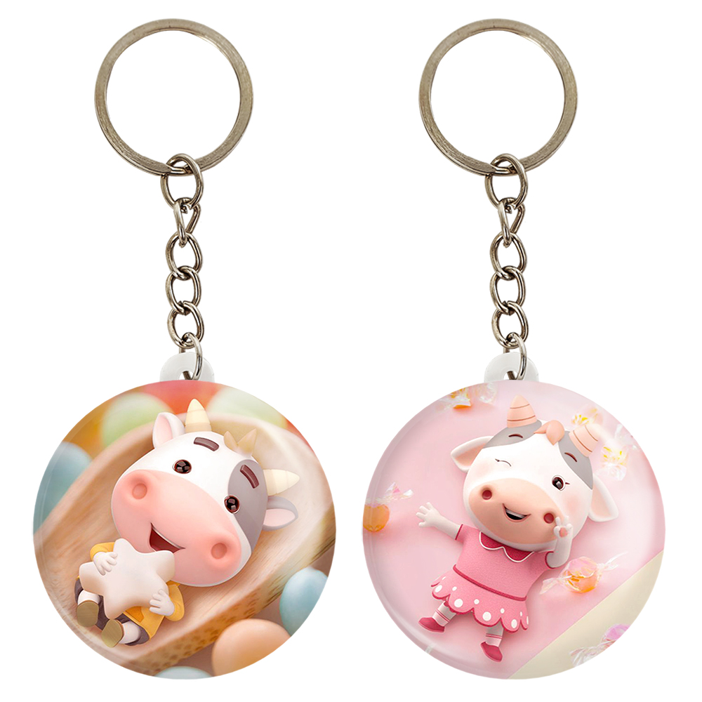 جاکلیدی خندالو مدل گاو کد 34083409 مجموعه 2 عددی