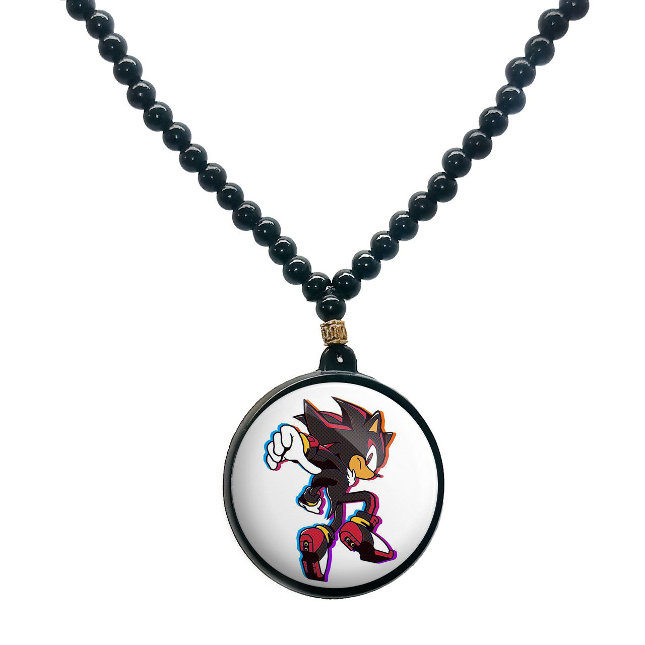 گردنبند پرمانه طرح سونیک کد pmd.14926 مدل دو طرفه