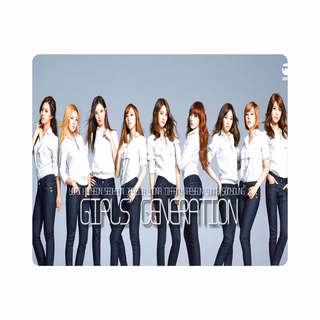 ماوس پد طرح گروه girls generation کد pq11