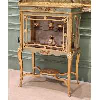 مینی ویترین چوبی برنز کوب نقاشی شده - ترنم گالری