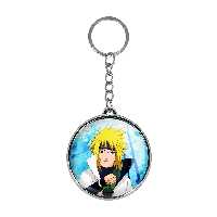 جاکلیدی خندالو طرح ساسکه و ناروتو و میناتو اوزوماکی انیمه ناروتو مدل دوطرفه کد 1124011247