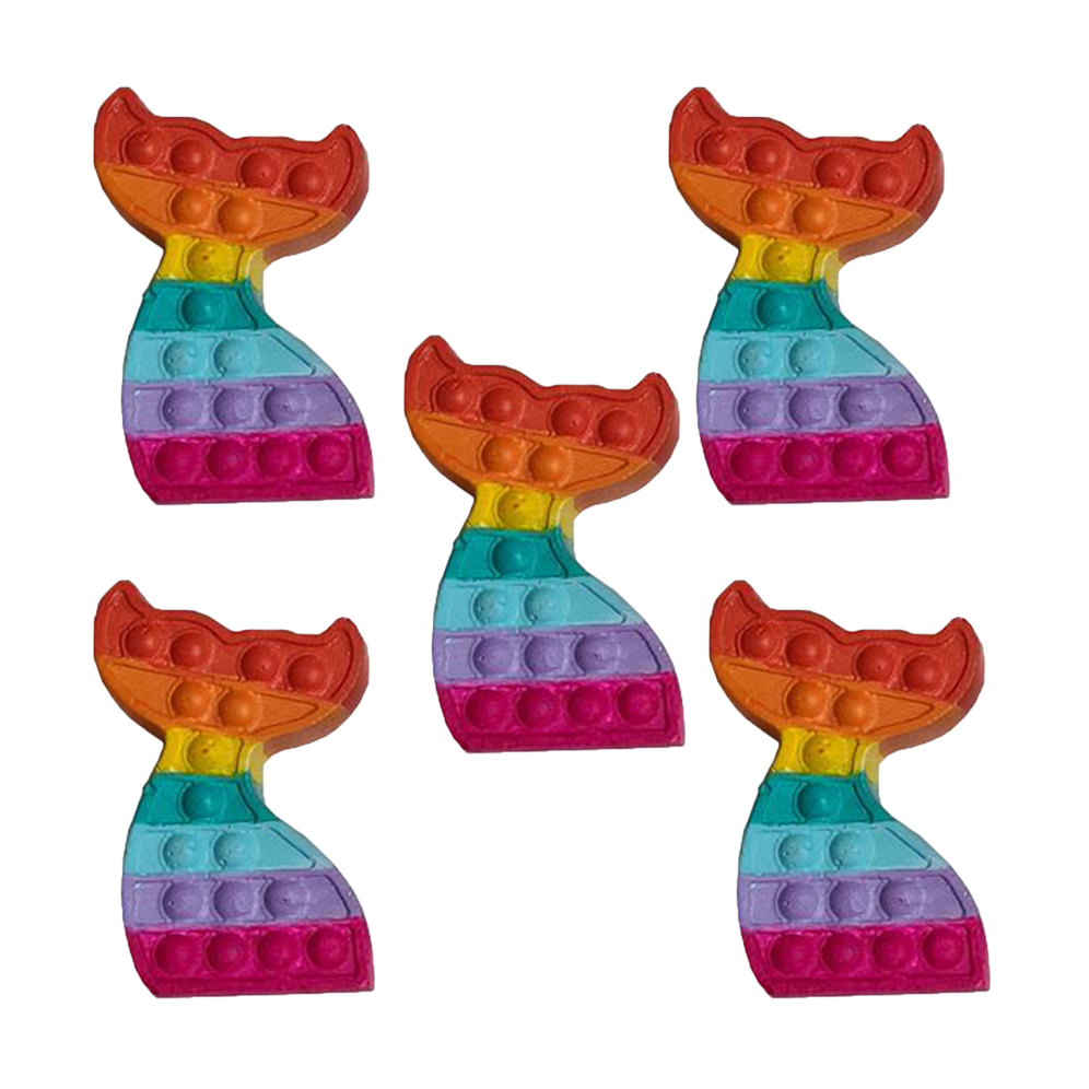 گیفت تولد مدل پاپت طرح دم پری دریایی مجموعه 5 عددی