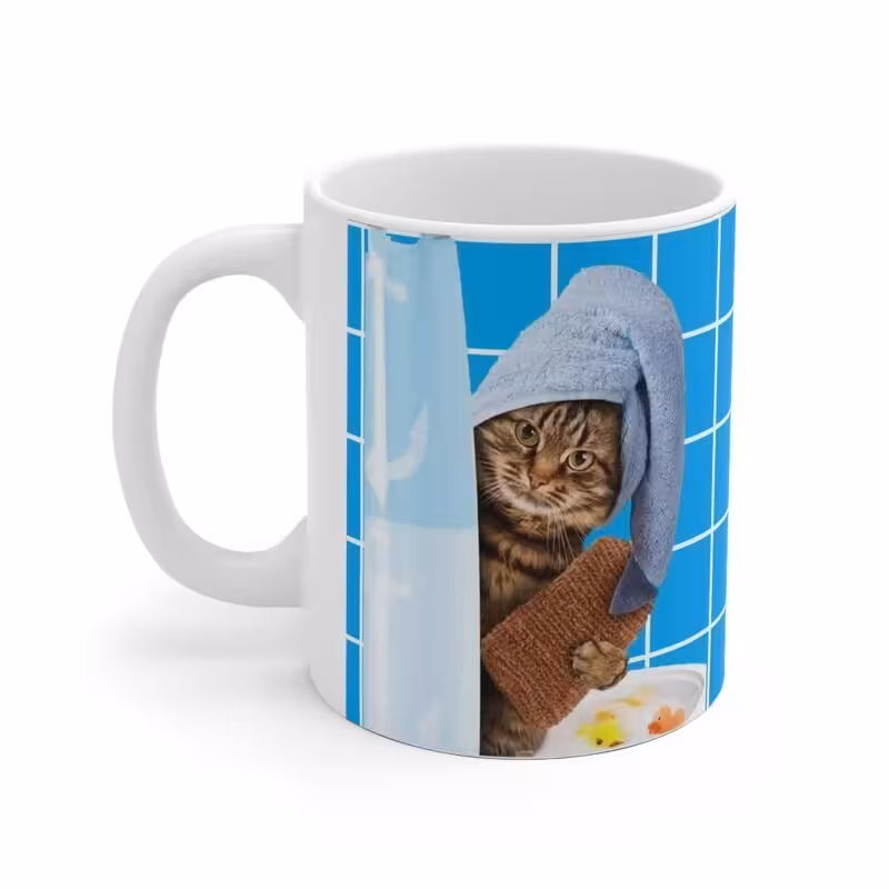 ماگ طرح گربه Cat مدل NM1212