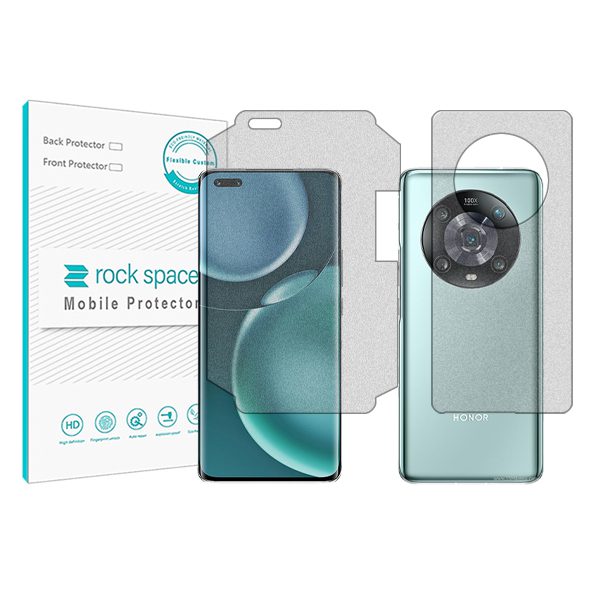 گلس صفحه نمایش و پشت گوشی آنر Magic4 Pro مدل نانو هیدروژل مات برند راک اسپیس کد 20801M-19861S