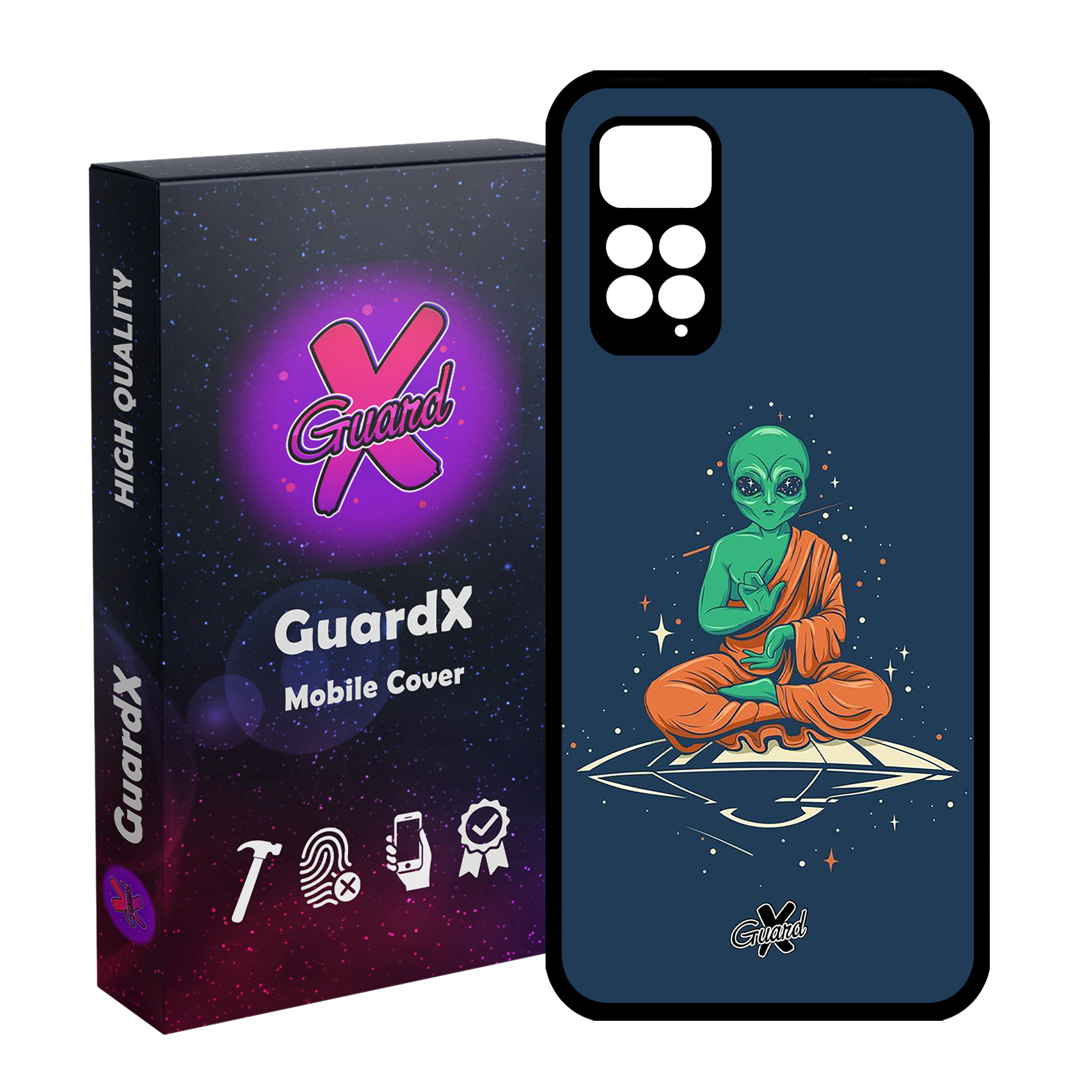 کاور گارد ایکس طرح Alien مدل Glass10305 مناسب برای گوشی موبایل شیائومی Redmi Note 11 Pro 4G/5G