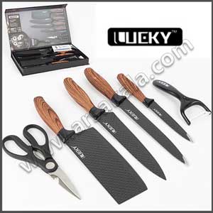 سرویس چاقو آشپزخانه 6 تکه LUCKY