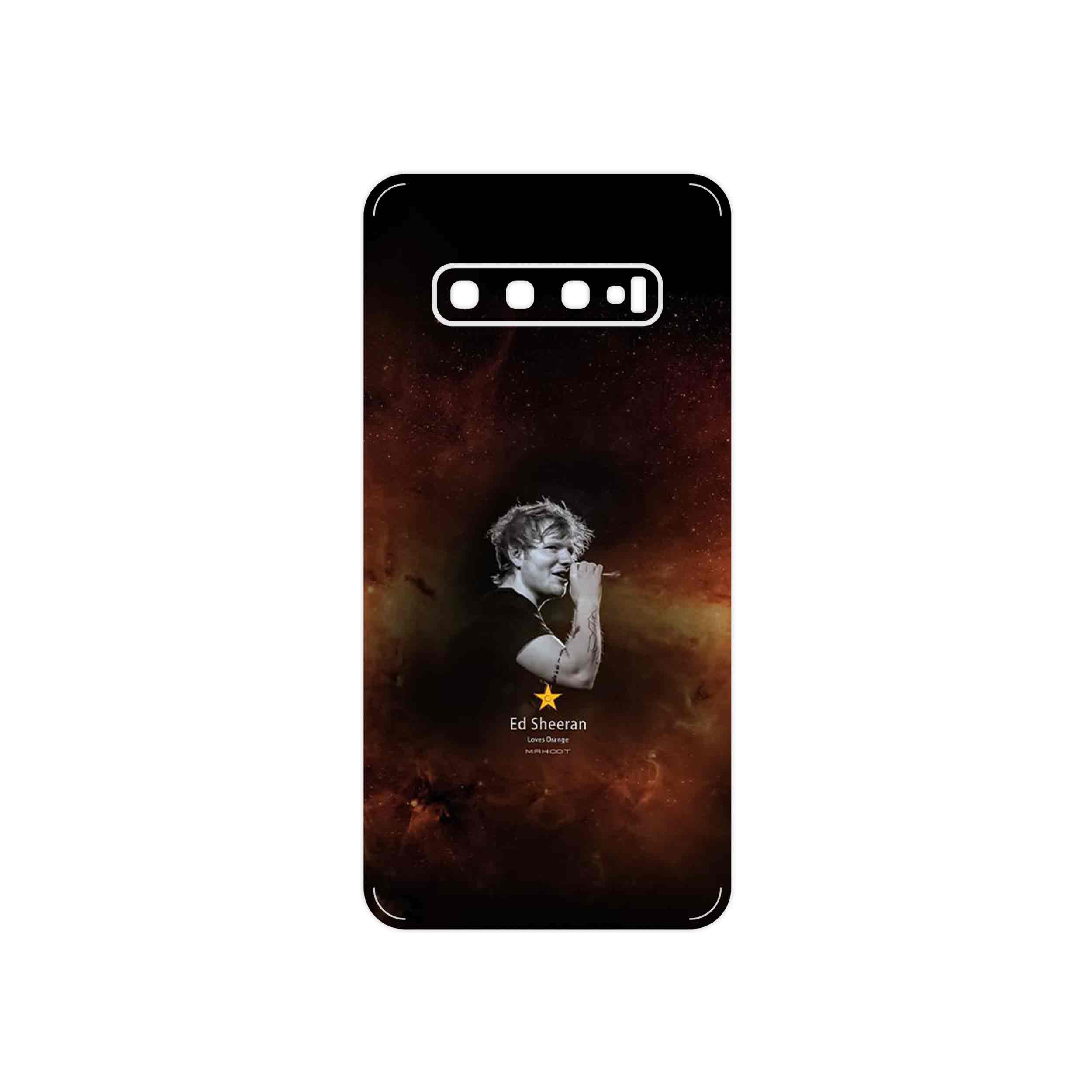 برچسب پوششی ماهوت مدل Ed Sheeran مناسب برای گوشی موبایل سامسونگ Galaxy S10