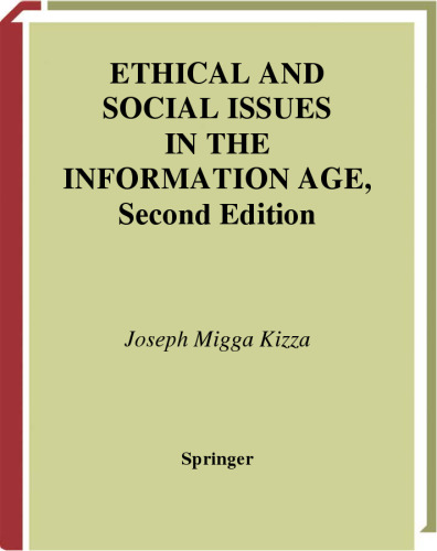 خرید و دانلود نسخه کامل کتاب Ethical and Social Issues in the Information Age