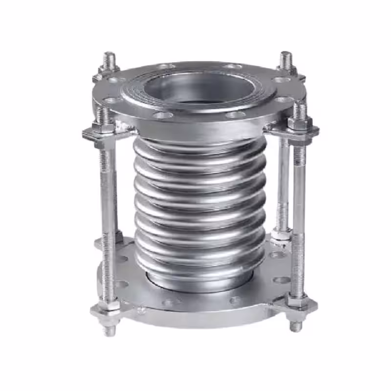 لرزه گیر آکاردئونی فلنج دار مهاردار PN10 سایز 1 1.2 اینچ ارتعاشات صنعتی ایران