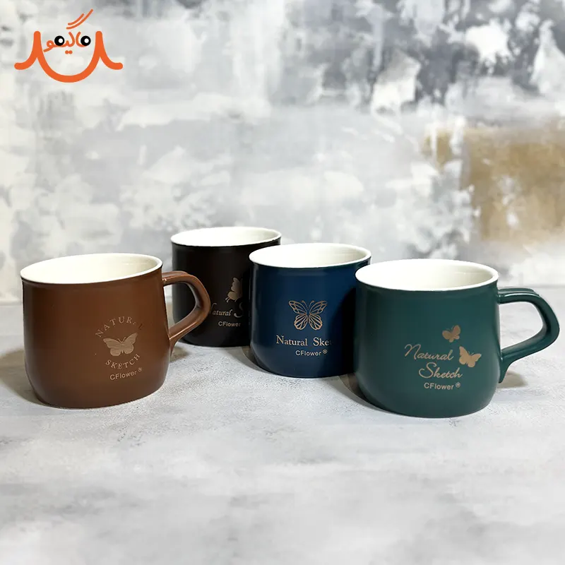 ماگ سرامیکی طلاکوب